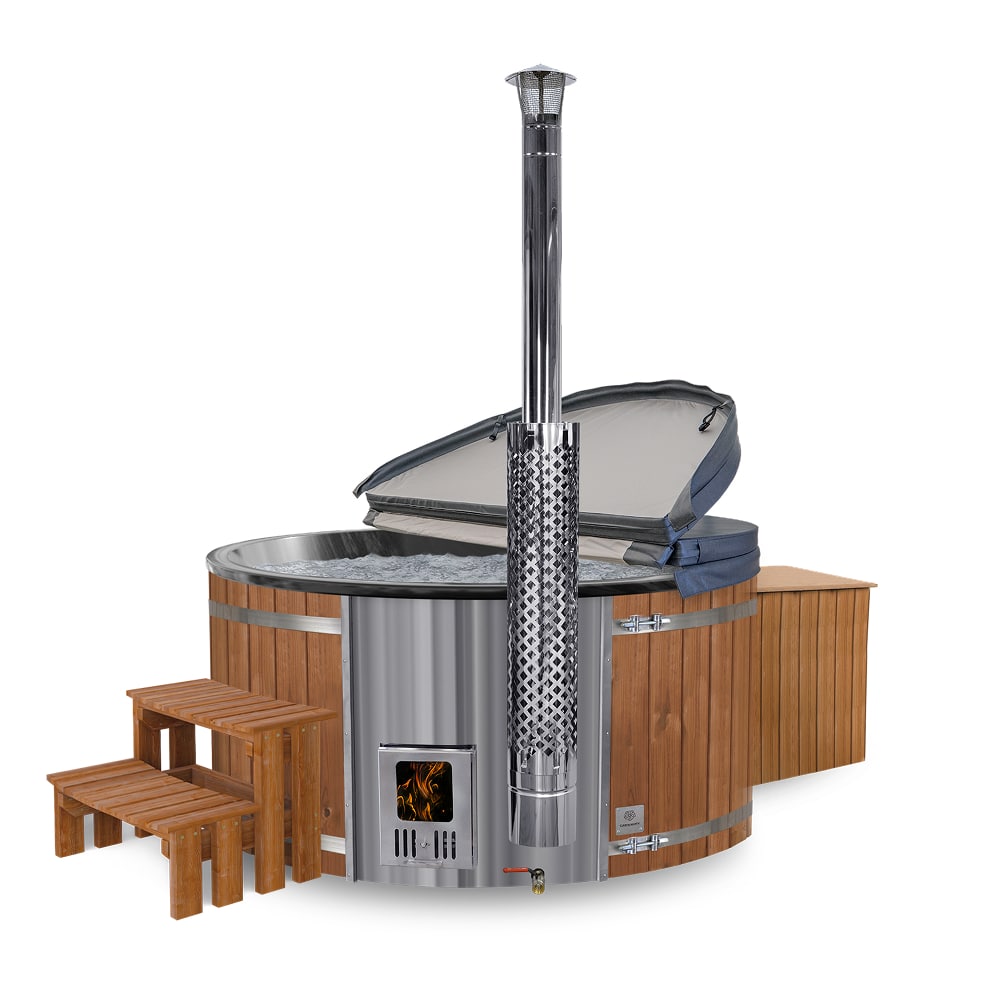 Premium Sand Filter Wood Fired Hot Tub | Best Configuration
