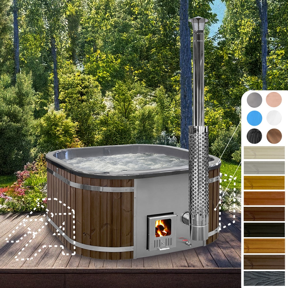 Hot Tub Square | Metallic / marble colors | 4-6 people | Configurable