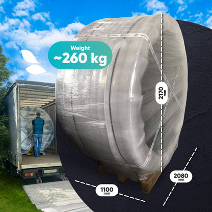 Super Offer Wood Fired Hot Tub with Jets | Integrated stove, sand filter & UV-C | 16 jets | 4–6 seater