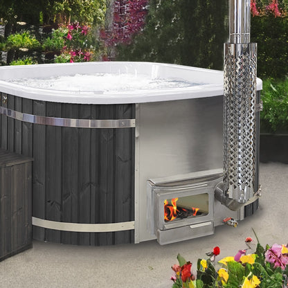 AISI 304 integrated stainless steel heater in a hot tub