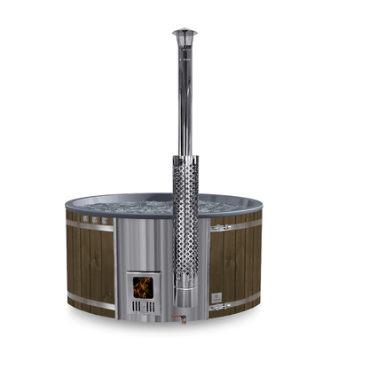 Kulatý koupací sud | Mramorové barvy | Pro 6-8 osob | Konfigurovatelný