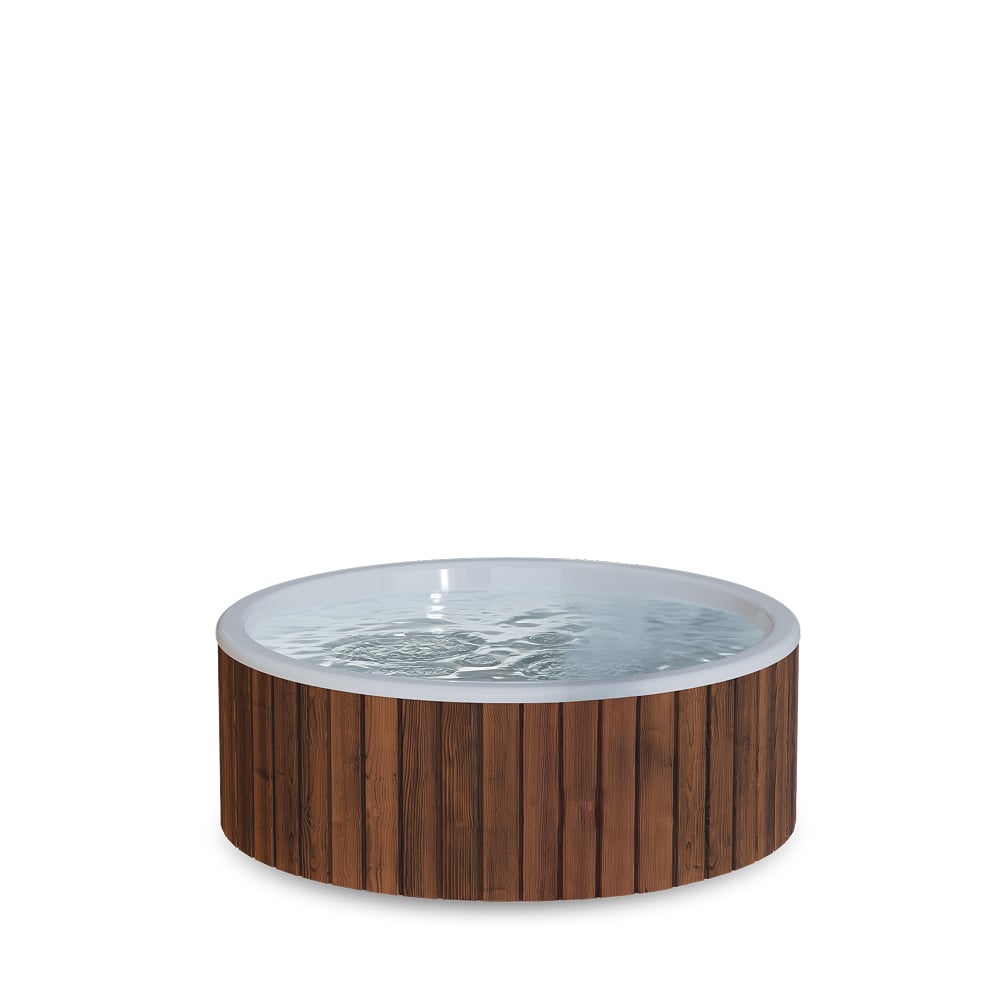 Nakonfigurujte nízký koupací sud s rovným dnem pro 4–6 osob