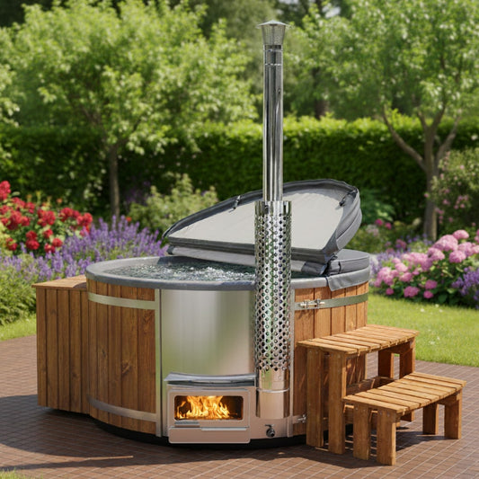 Koupací sud | kamna Horizon™ | písková filtrace s UV-C lampou | 16 hydromasážních trysek | pro 4–8 osob