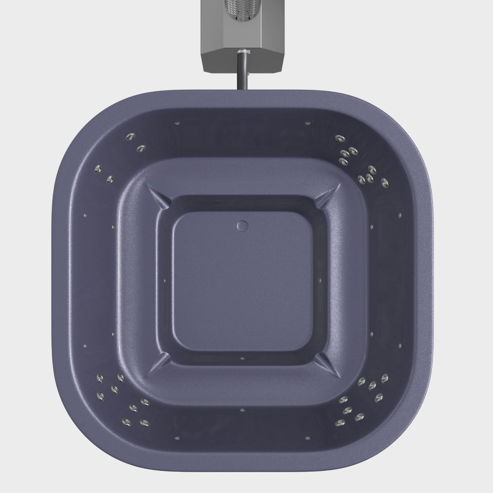 Čtvercový koupací sud se 28 hydromasážními tryskami – cílená hydromasáž | Prémiová písková filtrace | Pro 4-8 osoby 