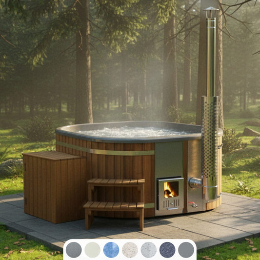 Čtvercový koupací sud se 24 hydromasážními tryskami – cílená hydromasáž | Pro 4–6 osoby | Prémiová písková filtrace