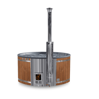 Kulatý koupací sud | Mramorové barvy | Pro 4–6 osob | Konfigurovatelný