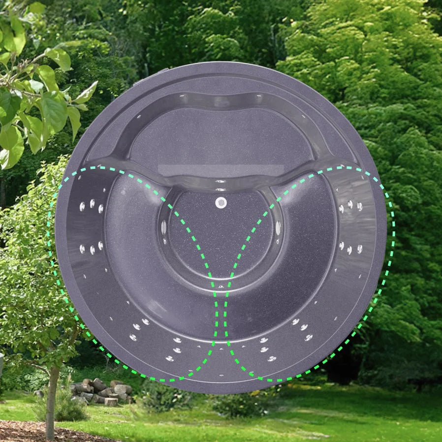 Chytré samostatné ovládání hydromasáže v koupacím sudu