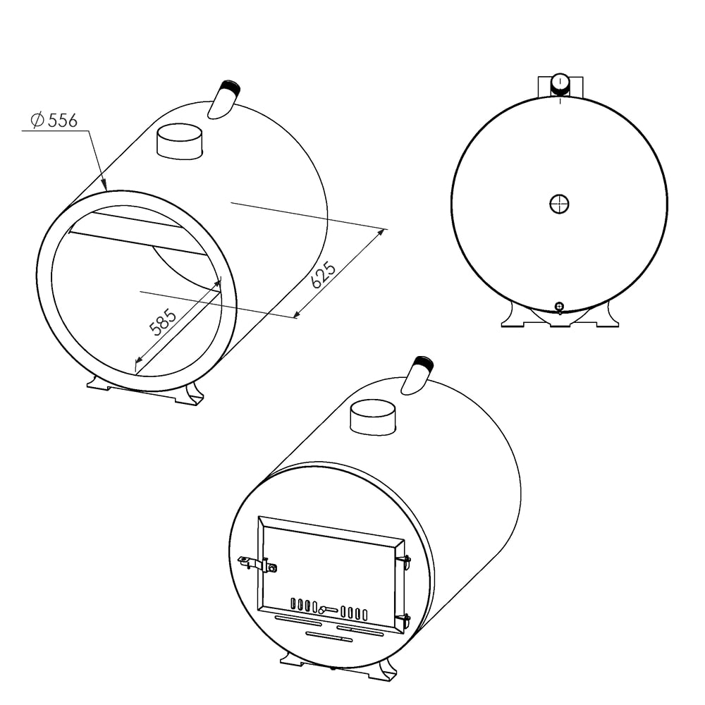 AISI 304 external stainless steel heater 